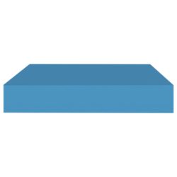 Flytende vegghylle blå 23×23,5×3,8 cm MDF