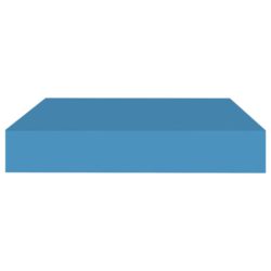vidaXL Flytende vegghyller 2 stk blå 23×23,5×3,8 cm MDF