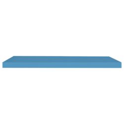 Flytende vegghyller 2 stk blå 80×23,5×3,8 cm MDF