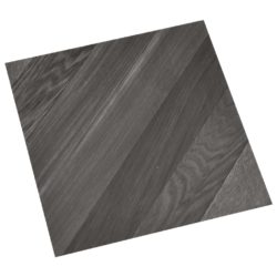 Selvklebende gulvplanker 20 stk PVC 1,86 m² grå stripet