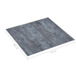 vidaXL Selvklebende gulvplanker 20 stk PVC 1,86 m² grå marmor