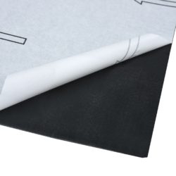 Selvklebende gulvplanker 20 stk PVC 1,86 m² svart marmor