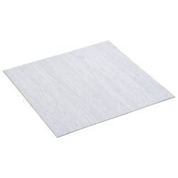 Selvklebende gulvplanker 20 stk PVC 1,86 m² hvit