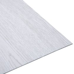 Selvklebende gulvplanker 20 stk PVC 1,86 m² hvit