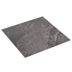Selvklebende gulvplanker 20 stk PVC 1,86 m² svart mønster