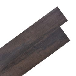 Selvklebende PVC gulvplanker 5,21 m² 2 mm mørkebrun