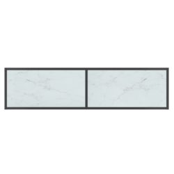 Konsollbord hvit 140x35x75,5 cm herdet glass