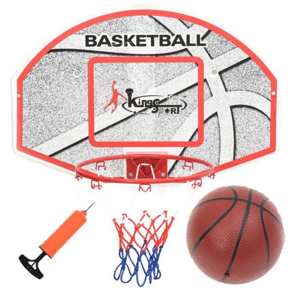 vidaXL Veggmontert basketballsett 5 deler 66×44,5 cm