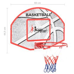 Veggmontert basketballsett 5 deler 66×44,5 cm