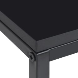 Sidebord 2 stk svart stål