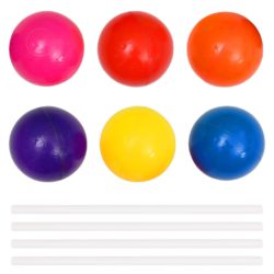 vidaXL Ballbasseng med 50 baller for barn 75x75x32 cm