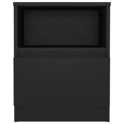 Nattbord 2 stk svart 40x40x50 cm sponplate