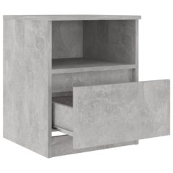 Nattbord betonggrå 40x40x50 cm sponplate