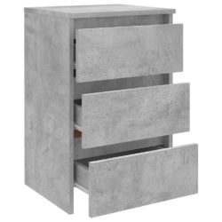 Nattbord betonggrå 40x35x62,5 cm sponplate