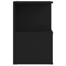 Nattbord 2 stk svart 35x35x55 cm sponplate