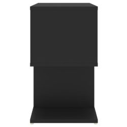 Nattbord svart 50x30x51,5 cm sponplate