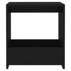 Sidebord svart 50x26x50 cm sponplate