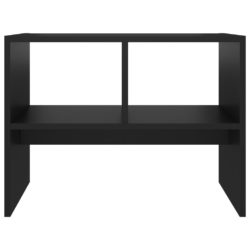 Sidebord svart 60x40x45 cm sponplate