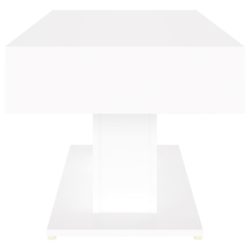 Salongbord hvit 96x50x45 cm sponplate