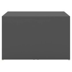 Stablebart salongbordsett grå 60x60x30 cm sponplate