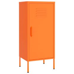 Oppbevaringsskap oransje 42,5x35x101,5 cm stål