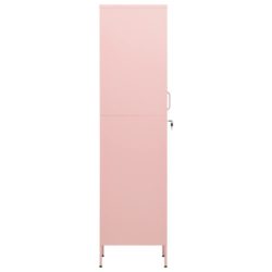 Oppbevaringsskap rosa 35x46x180 cm stål