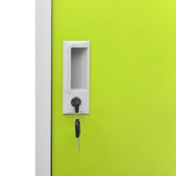 Oppbevaringsskap lysegrå og grønn 90x45x92,5 cm stål