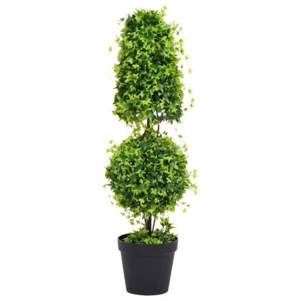 Kunstig buksbomplante med potte 100 cm grønn