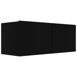 TV-benker 4 stk svart 80x30x30 cm sponplate