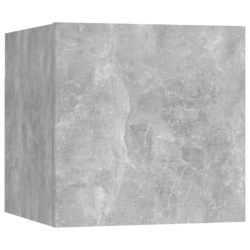 Nattbord 2 stk betonggrå 30,5x30x30 cm sponplate