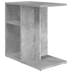 Sidebord betonggrå 50x30x50 cm sponplate