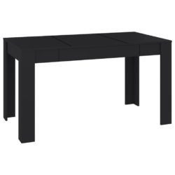 Spisebord svart 140×74,5×76 cm sponplate