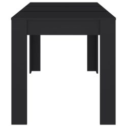 Spisebord svart 140×74,5×76 cm sponplate