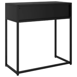 Konsollbord svart 72x35x75 cm stål