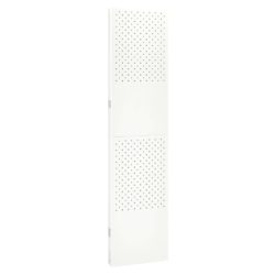 vidaXL Romdeler 3 paneler hvit 120×180 cm stål