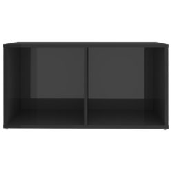 TV-benker 4 stk høyglans grå 72x35x36,5 cm sponplate
