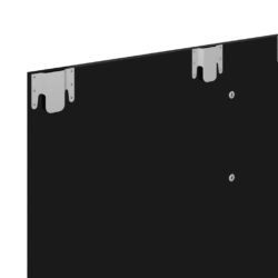 Veggmontert TV-benk høyglans svart 120×23,5×90 cm sponplate