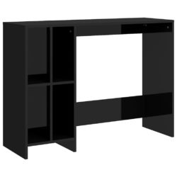 Laptopbord høyglans svart 102,5x35x75 cm sponplater