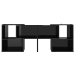TV-benk høyglans svart 104x30x52 cm sponplate