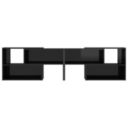 TV-benk høyglans svart 149x30x52 cm sponplate