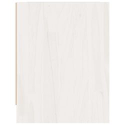 Nattbord hvit 40×30,5×40 cm heltre furu