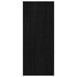 Bokhylle svart 40x30x71,5 cm heltre furu