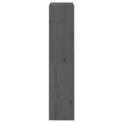 Bokhylle/romdeler grå 60x30x135,5 cm heltre furu