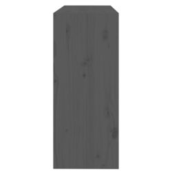 Bokhylle/romdeler grå 80x30x71,5 cm heltre furu