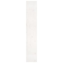 Bokhylle/romdeler hvit 80x30x167,4 cm heltre furu