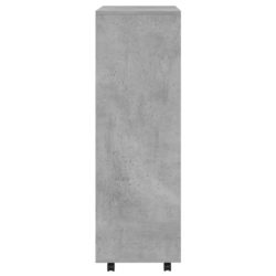 Garderobe betonggrå 80x40x110 cm sponplate