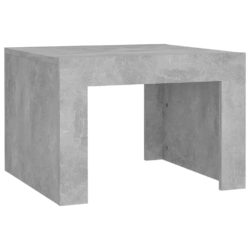 Salongbord betonggrå 50x50x35 cm sponplate