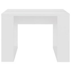 Sidebord hvit 50x50x35 cm sponplate