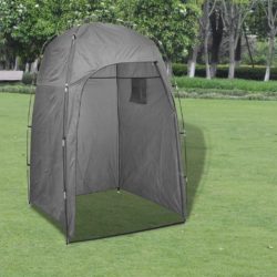 Bærbart campingtoalett med telt 10+10 L