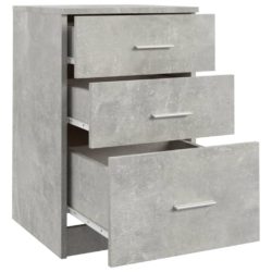 Nattbord betonggrå 40x40x63 cm konstruert tre